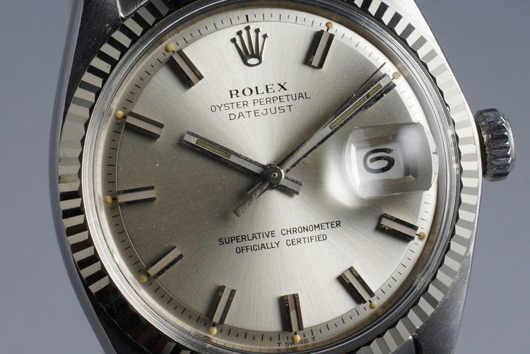 1971 Rolex Datejust 1601 Silver ‘Wide Boy’ Dial