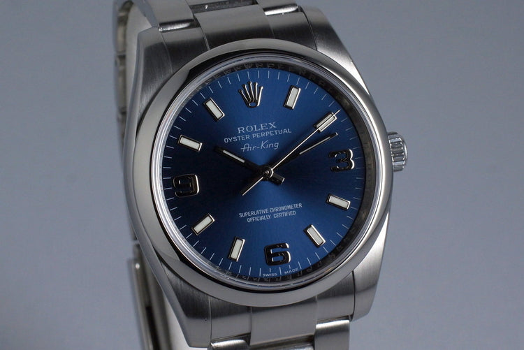2010 Rolex Air King 114200 with Box and Papers