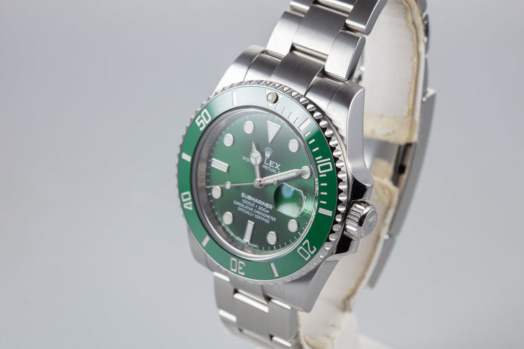 2016 Rolex Green Submariner 116610LV "Hulk" with Box and Papers
