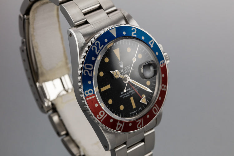 1976 Rolex GMT-Master 1675 Radial Dial with Box and Papers