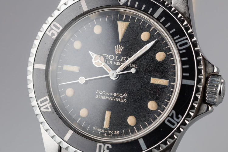 1966 Rolex Submariner 5513 with "Bart Simpson" Gilt Dial