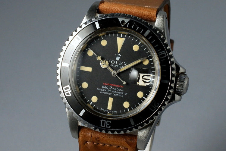 1970 Rolex Red Submariner 1680 Mark IV Dial