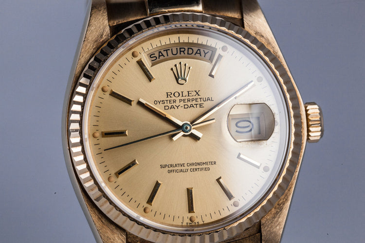 1980 Rolex 18K Day-Date 18038