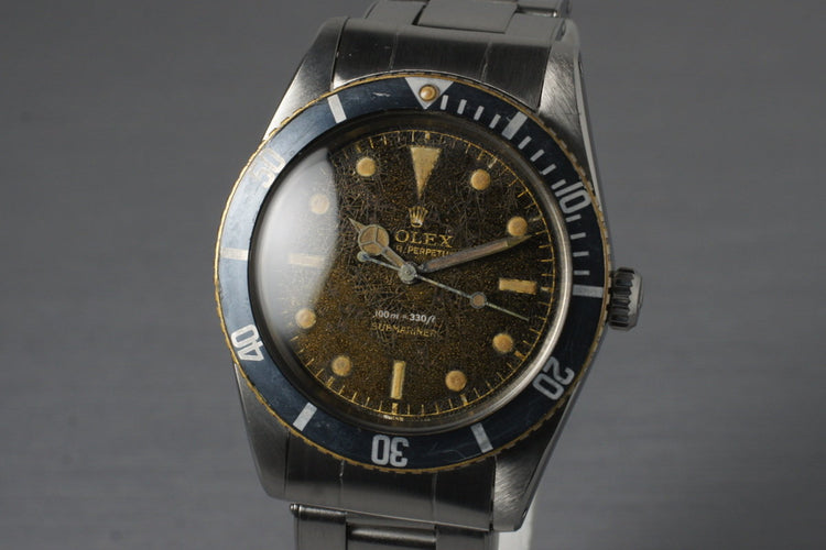 1958 Rolex Submariner 5508 Tropical Dial
