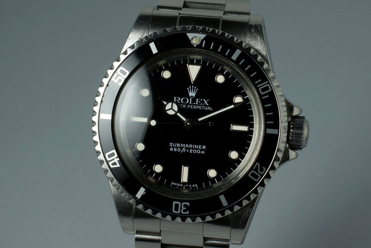 1987 Rolex Submariner 5513 with Box and Papers