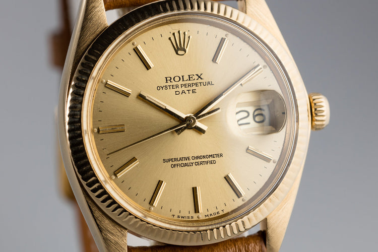 1978 Rolex 18K Date 1503