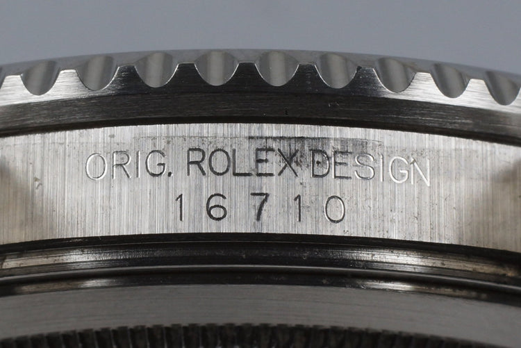 1999 Rolex GMT II 16710 with Box and Papers