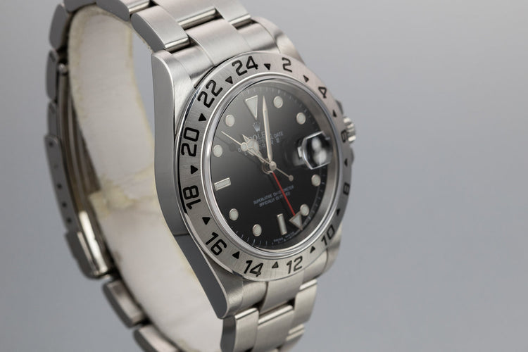 2005 Rolex Explorer II 16570 Black Dial