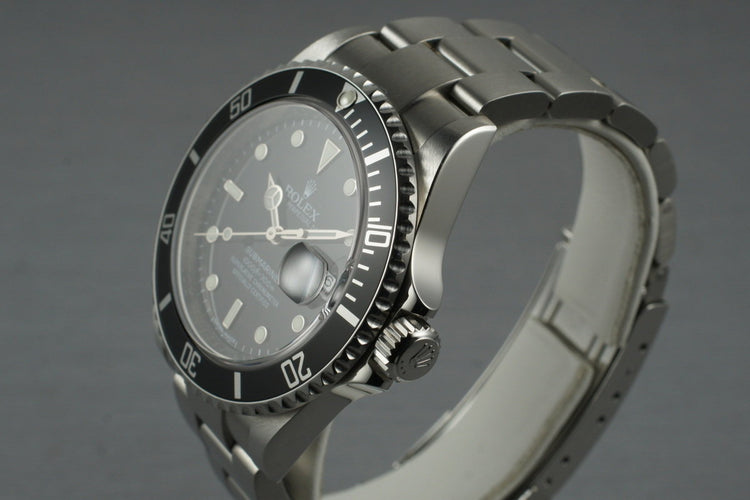 2007 Rolex Submariner 16610 with Box and Papers