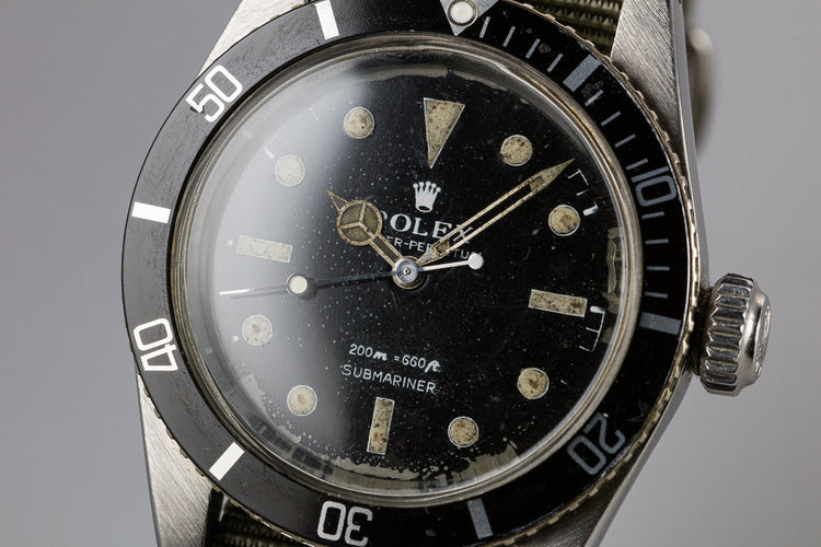 1959 Rolex "Big Crown" Submariner 6538 For Parts