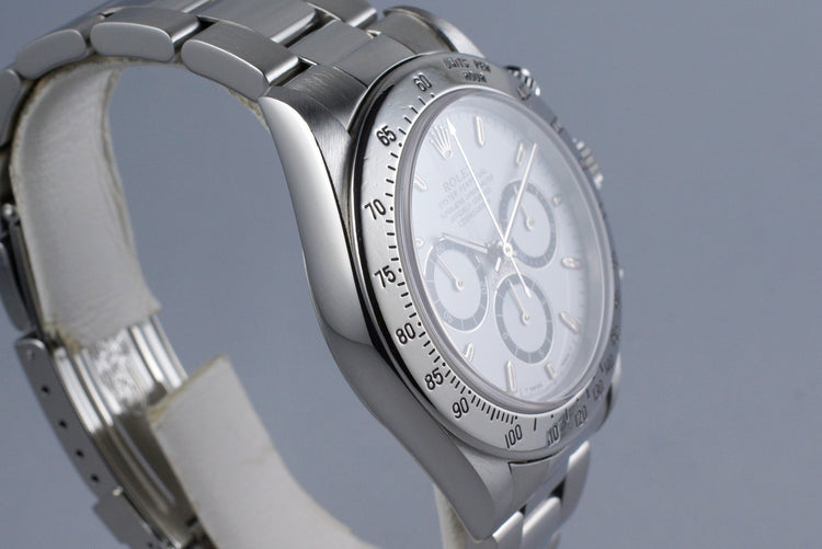 1995 Rolex Zenith Daytona 16520 White 'Inverted 6' Dial