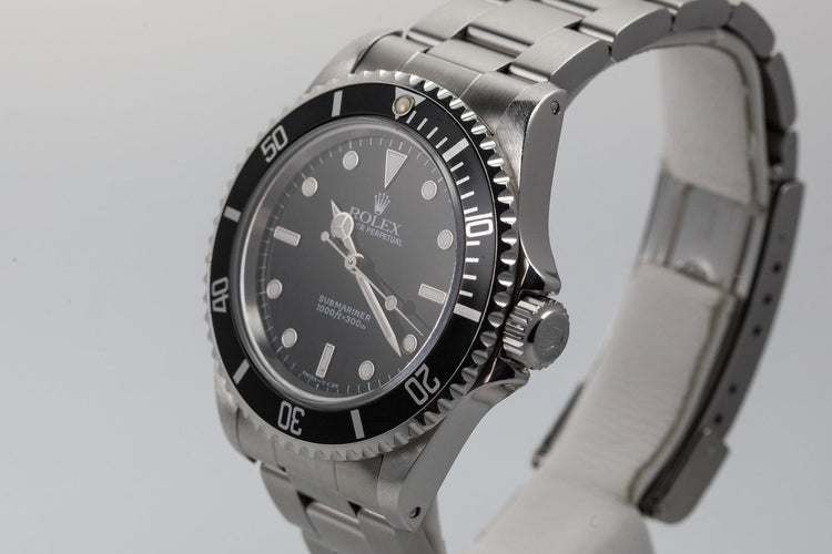 1995 Rolex Submariner 14060 with Box and Papers