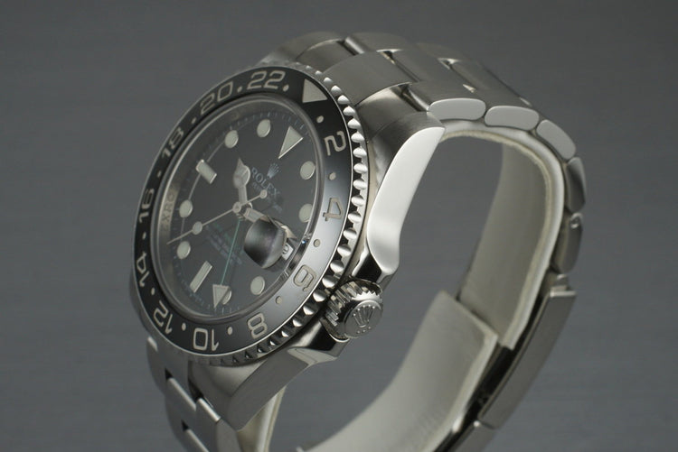 2007 Rolex GMT II 116710 with Box and Papers