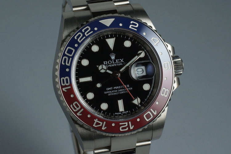 2015 Rolex WG GMT II 116719BLRO with Box and Papers