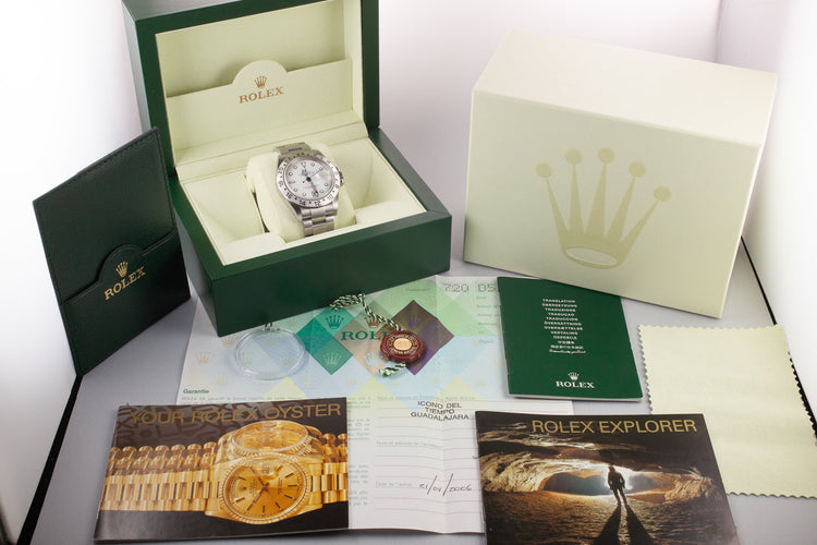 2005 Rolex Explorer II 16570 White Dial with Box and Papers