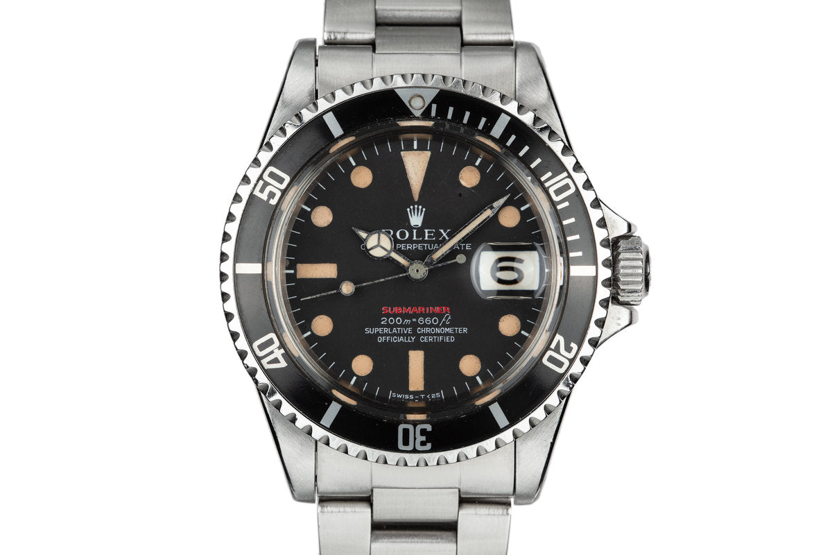 HQ Milton - 1969 Rolex Red Submariner 1680 with MK II Meters First
