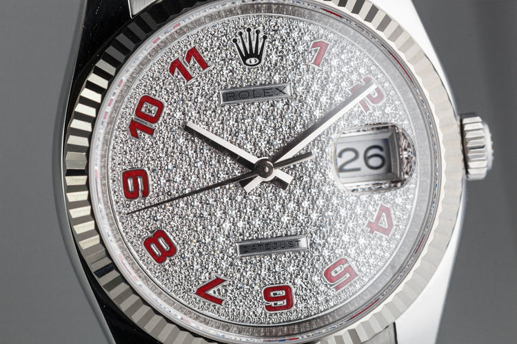 Rolex DateJust 116234 with Factory Paved Diamond Dial