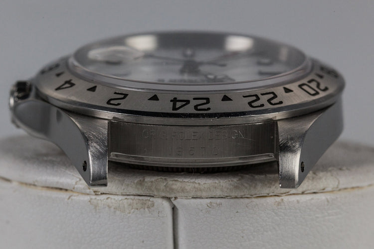 1995 Rolex Explorer II 16570 White Dial