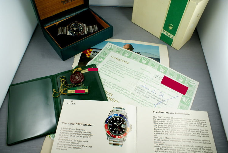 Rolex GMT 1675 with Box and Papers