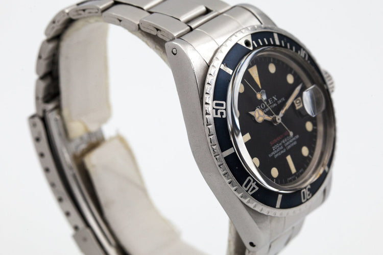 1969 Rolex Red Submariner Mark I Dial