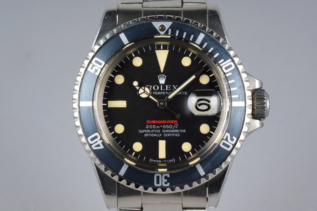1969 Rolex Red Submariner 1680 Mark II Meters First