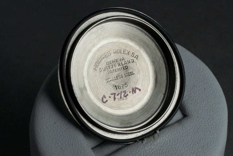 1963 Rolex GMT 1675 PCG with Box and Papers