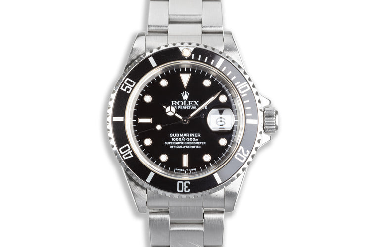 1996 Unpolished Rolex Submariner 16610