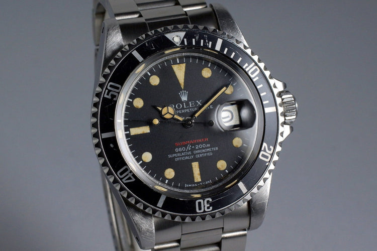 1970 Rolex Red Submariner 1680 Mark IV Dial
