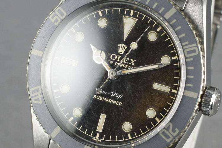 1957 Rolex Spider Dial Submariner 6536-1