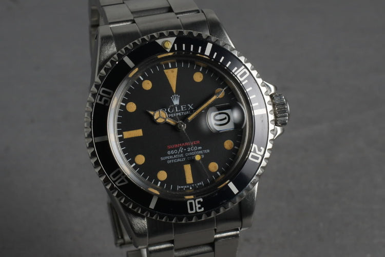 1971 Rolex Red Submariner 1680 Mark 4 with Orange Colored Lume