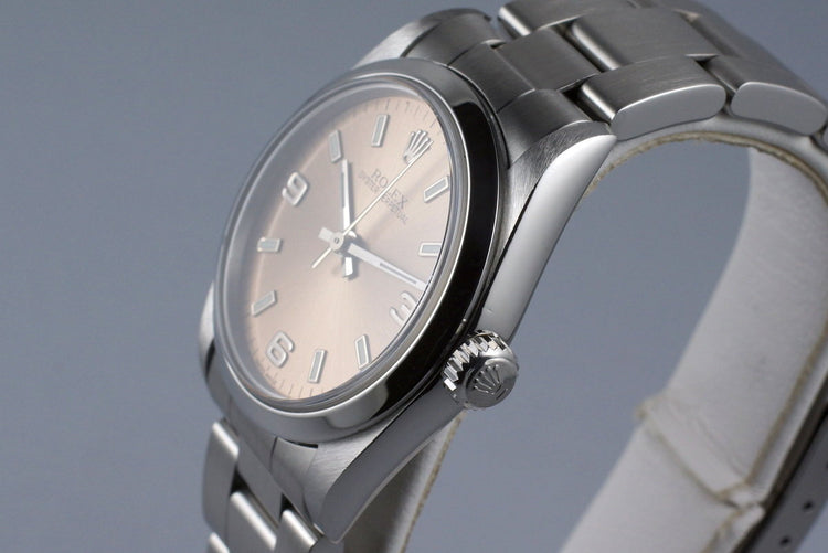 2002 Rolex MidSize Oyster Perpetual 77080 Salmon Dial
