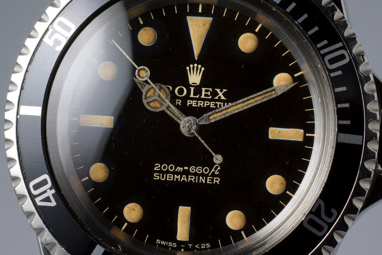 1965 Rolex Submariner 5513 Glossy Gilt Dial