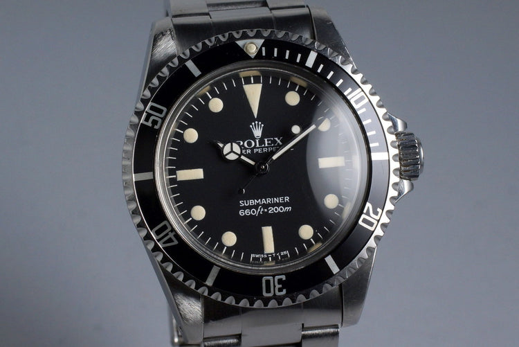 1982 Rolex Submariner 5513 Mark IV Maxi Dial