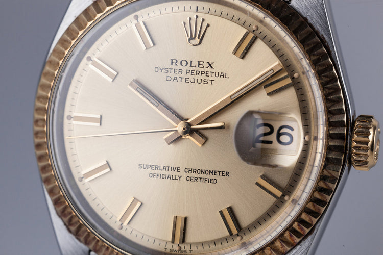 1970 Rolex Two Tone DateJust 1601 Wideboy