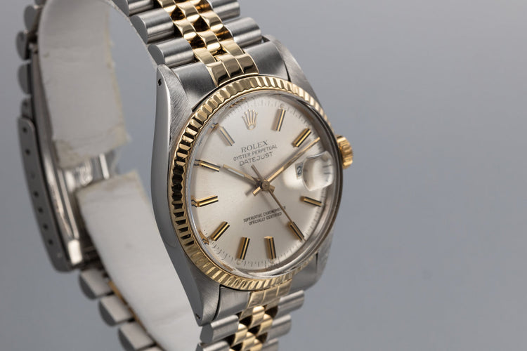 1979 Rolex Two Tone DateJust 16013 Silver Dial