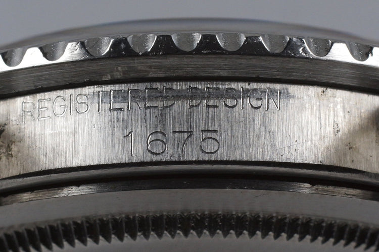 1964 Rolex GMT 1675 Glossy Gilt Dial with Box and Papers