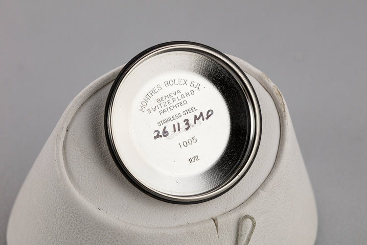 1972 Rolex Oyster Perpetual 1005 Silver No Lume Dial