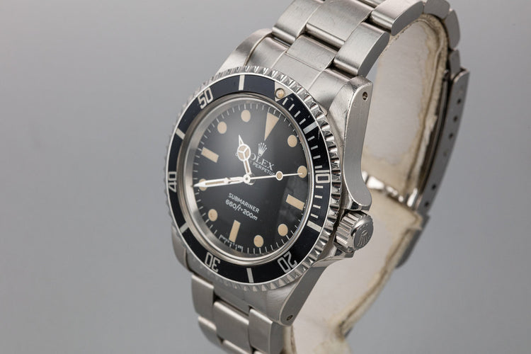 1982 Rolex Submariner 5513 with MK IV Maxi Dial