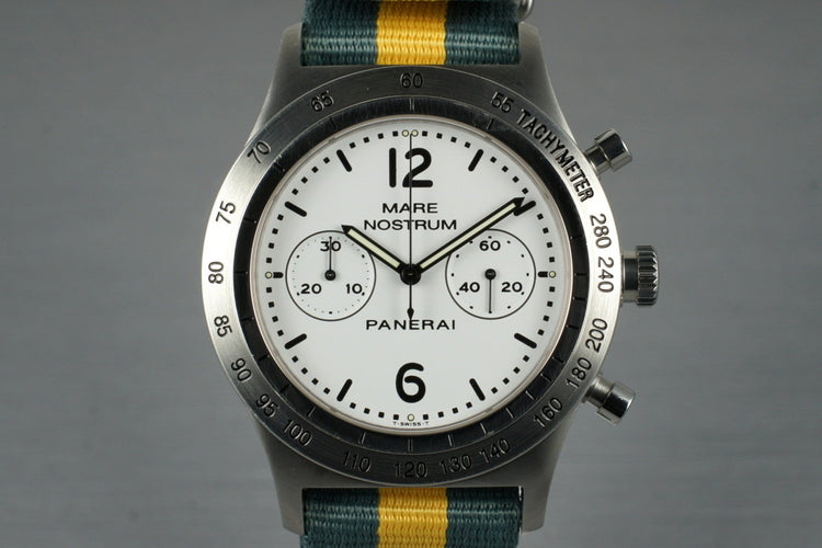 1997 Panerai PAM 007 Pre-A White Dial Mare Nostrum with Box and Papers