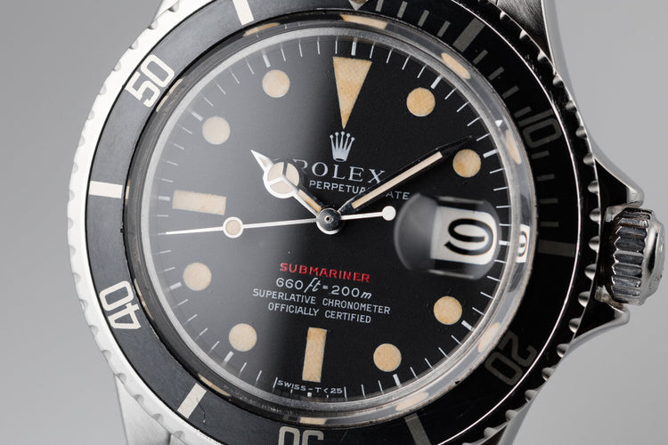 1972 Rolex Red Submariner 1680 with MK IV Dial