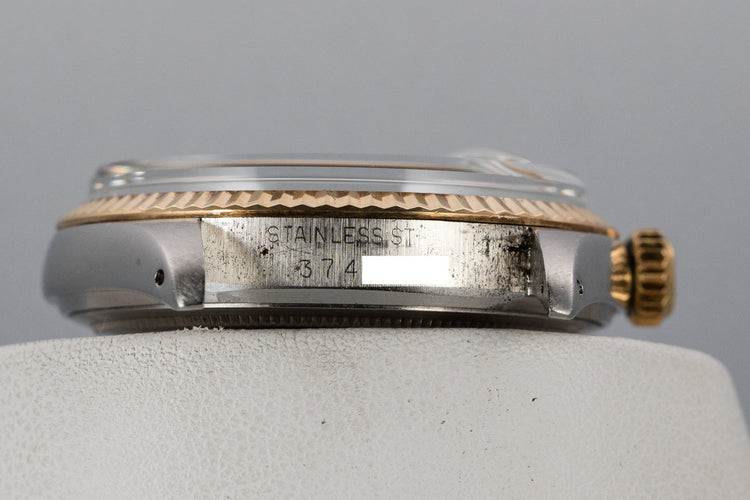 1972 Rolex Two-Tone DateJust 1601 with Silver Sigma "Wide Boy" Dial