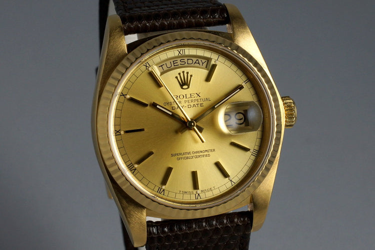 1983 Rolex YG Day Date 18038