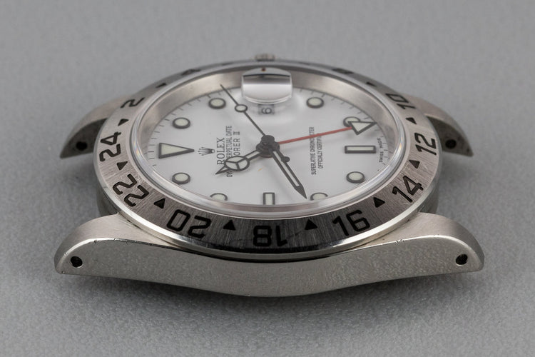 2002 Rolex Explorer II 16570 White Dial