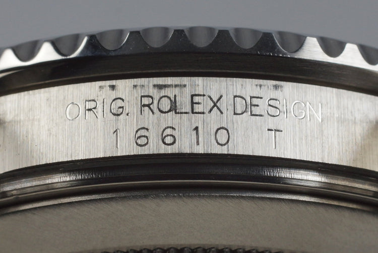 2004 Rolex Green Submariner 16610LV Mark I Dial and Insert