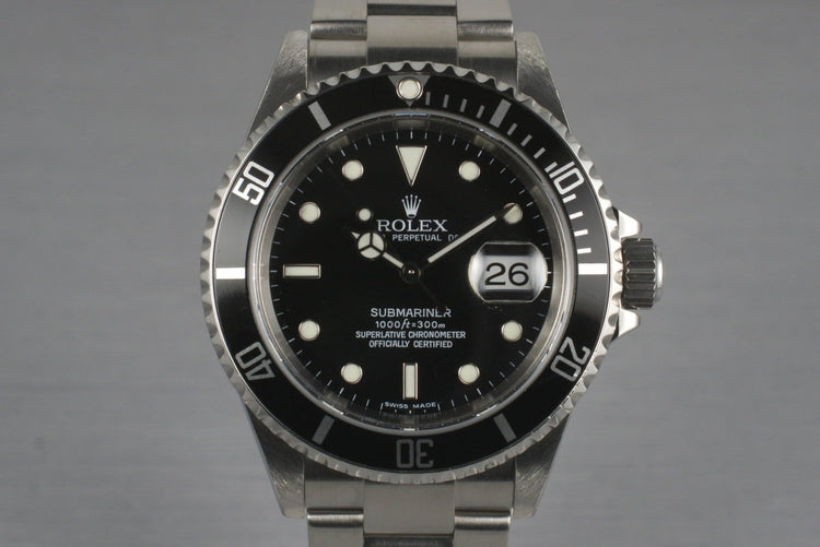 2006 Rolex Submariner 16610 with Box and Papers