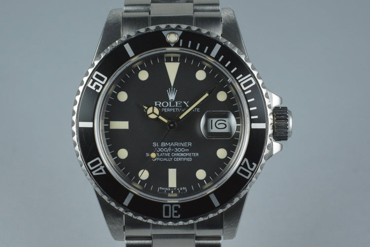 1983 Rolex Submariner 16800 with Box and Papers