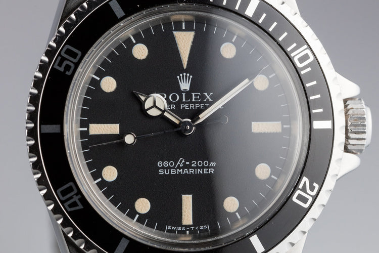 1968 Rolex Submariner 5513 Serif Dial