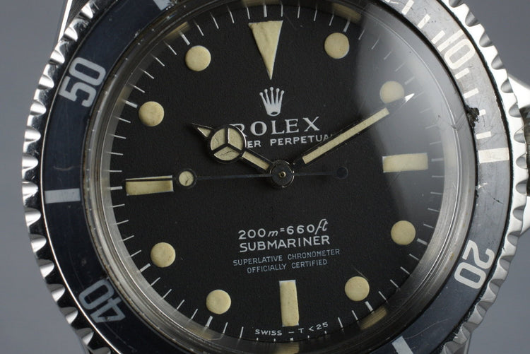 1967 Rolex Submariner 5512 Meters First with Box and Papers