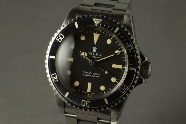 1966 Rolex Submariner 5513 Serif Dial with Service Papers