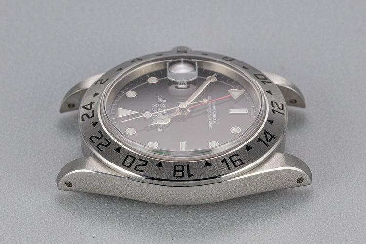 1999 Rolex Explorer II 16570 "SWISS" Only Black Dial with Box and Papers